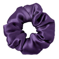 LILYSILK Silk Hair Scrunchies/Ties for Frizz & Breakage Prevention, 100% Mulberry, No Damage, Elastic ponytail Holders, 1Pc, Dark Purple