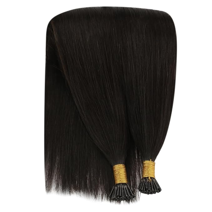 YoungSee I Tip Hair Extensions Dark Brown 22Inch I tip Hair Extensions Human Hair Brown 50g Itip Hair Extension Human Hair 50s Itips Natural Hair Extension for Straight Hair
