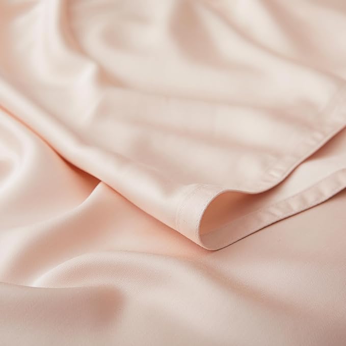 Luxury Bamboo Market | Queen Envelope Pillowcase Set | 100% Viscose Made from Bamboo | Organically Grown | Ultra Soft | Cooling | 2pcs [Vintage Pink]