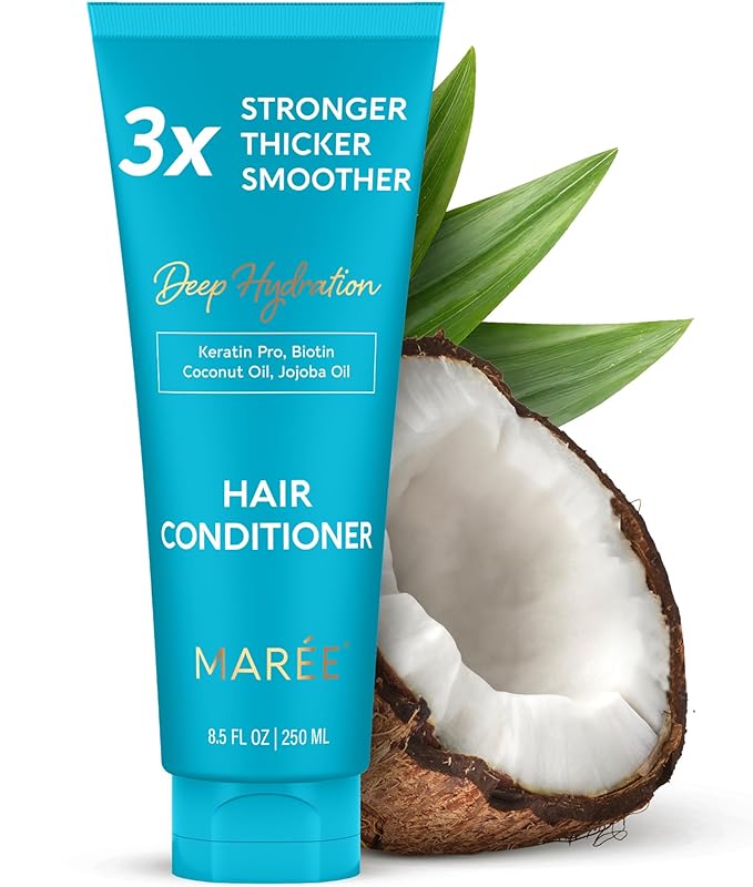 MAREE Hair Mask Conditioner for Women and Men - Hydrating Moisturizing Color Safe Deep Conditioner For Dry Damaged Curly Color Treated Fine Hair - Women's and Men's Acondicionador Para Cabello Rizado