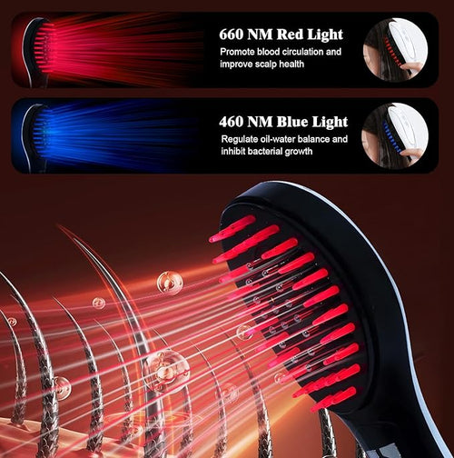 4-in-1 Scalp Massager Comb - Hair Oil Applicator & Scalp Scrubber, Portable for Home & Travel Use, Ideal for Women’s Hair Care
