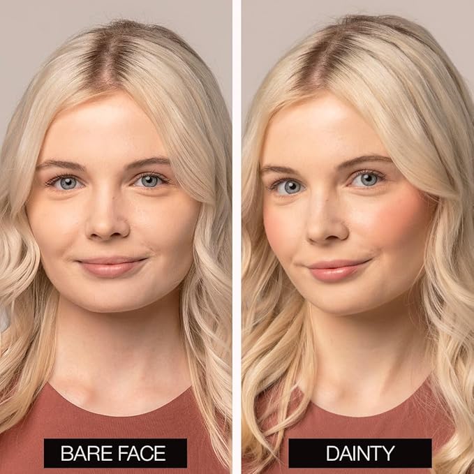 Palladio Liquid Blush for Cheeks & Lips 2-in-1 Makeup Face Blush, Weightless Cream Formula, Smudge Proof Long-Wearing Pigmented Blush, Natural Look Makeup Face Blushes, Shimmer Finish, Dainty