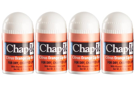 Lot of 4 Oralabs Chap Ice Citrus Orange Lip Balm Mini Cute Bonus Pack …
