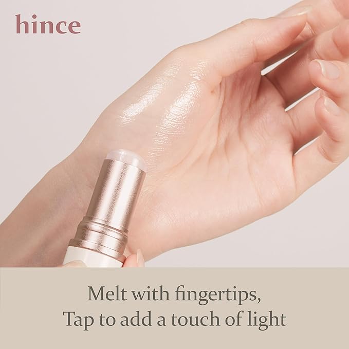 hince True Dimension Radiance Balm 10g - Natural Shimmer Glow Face Highlighter Stick Glow Balm Korean Blush Transparent Color Skin Tone Slim Fitting Texture, Multi Makeup Stick (1, TENDER ROOM, TP003)