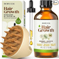 Organic Rosemary & Castor Hair Growth Oil + Scalp Massager Set – Premium Hair Strengthening Oil for Boosting Hair Health, Thickening, Soothing, Moisturizing and Natural Growth – 4.0 oz
