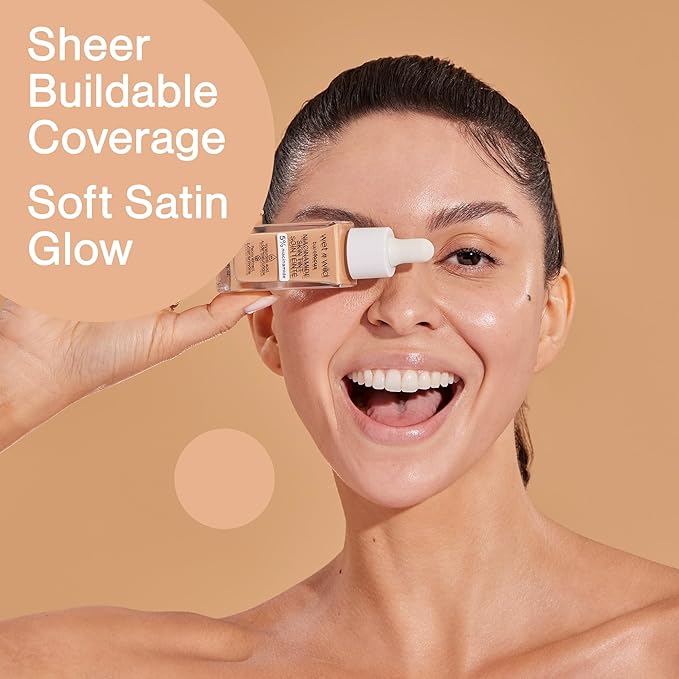 wet n wild Bare Focus Skin Tint, 5% Niacinamide Enriched,Buildable Sheer Lightweight Coverage, Natural Radiant Finish, Hyaluronic & Vitamin Hydration Boost, Cruelty-Free & Vegan - Cocoa