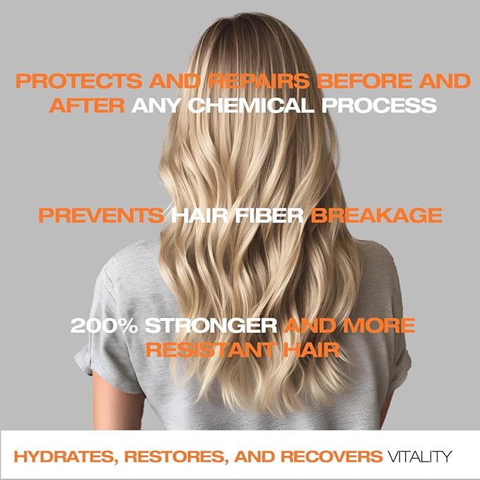 abril et nature - Professional Repair Hair Care Set - Nature Plex, STOP Breakage - Shampoo, Mask, and Serum Pack for Very Treated or Damaged Hair - Prevents, Protects, and Repairs - 550 ml