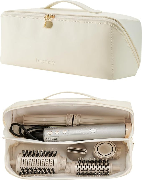 5 in 1 Hot Air Styler Wrap with Automatic Curling & Drying High-Speed Hair Dryer Brush with Negative Ion Technology for Frizz Control & Long Lasting Styles AirEdge A3 (White)