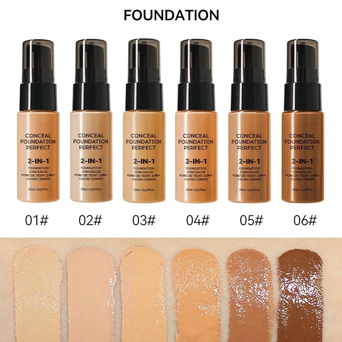 Glow Contour Face Liquid Foundation Bronzer Highlighter Illuminator Moisturize Cream Contour Concealer Blendable & Smooth Glowing Skin Lightweigh Luminizing Long Lasting Face Contouring Makeup