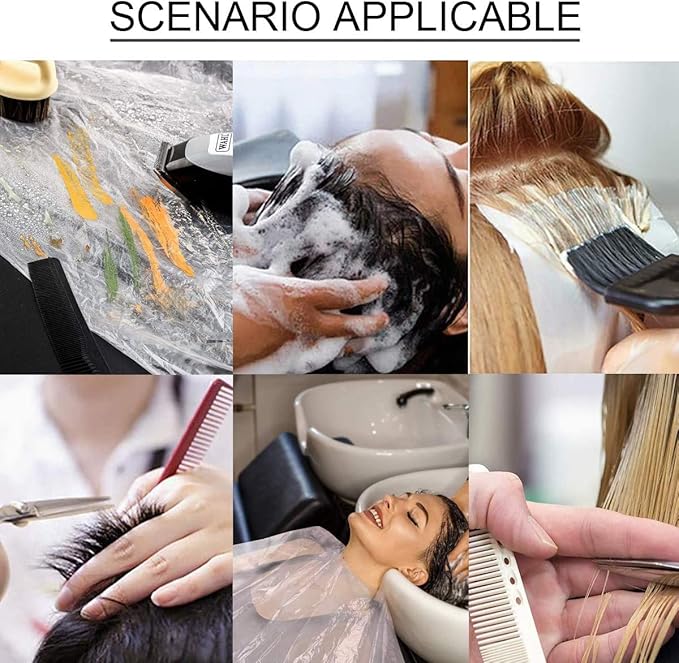 100 Pcs Disposable Hair Salon Capes