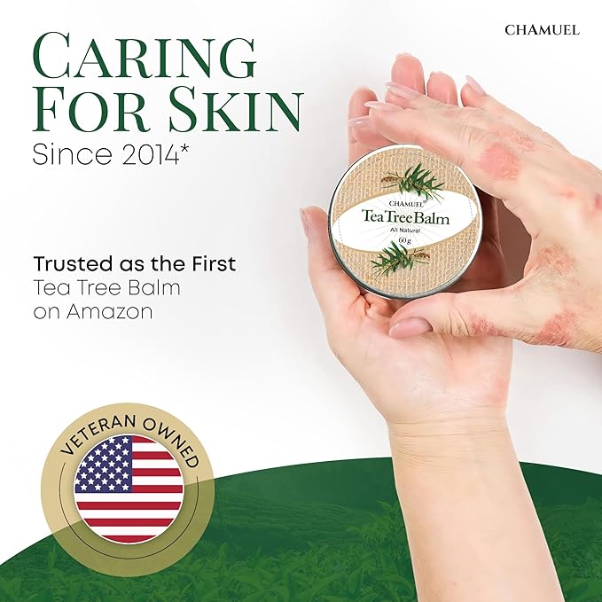 Tea Tree Oil Balm, Itchy Skin Relief for Soothing Rashes, Jock Itch, Athlete’s Foot, Folliculitis, Bug Bites. Natural Formula for Dry Sensitive Skin | Safe for All Ages 1pack