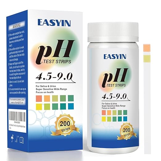 pH Test Strips 4.5-9,200 Litmus Paper pH Strips for Urine & Saliva - pH Balance Test Strips for Accurate Body pH Testing, Health Monitoring, and Wellness Management, Fast & Reliable pH Measurement