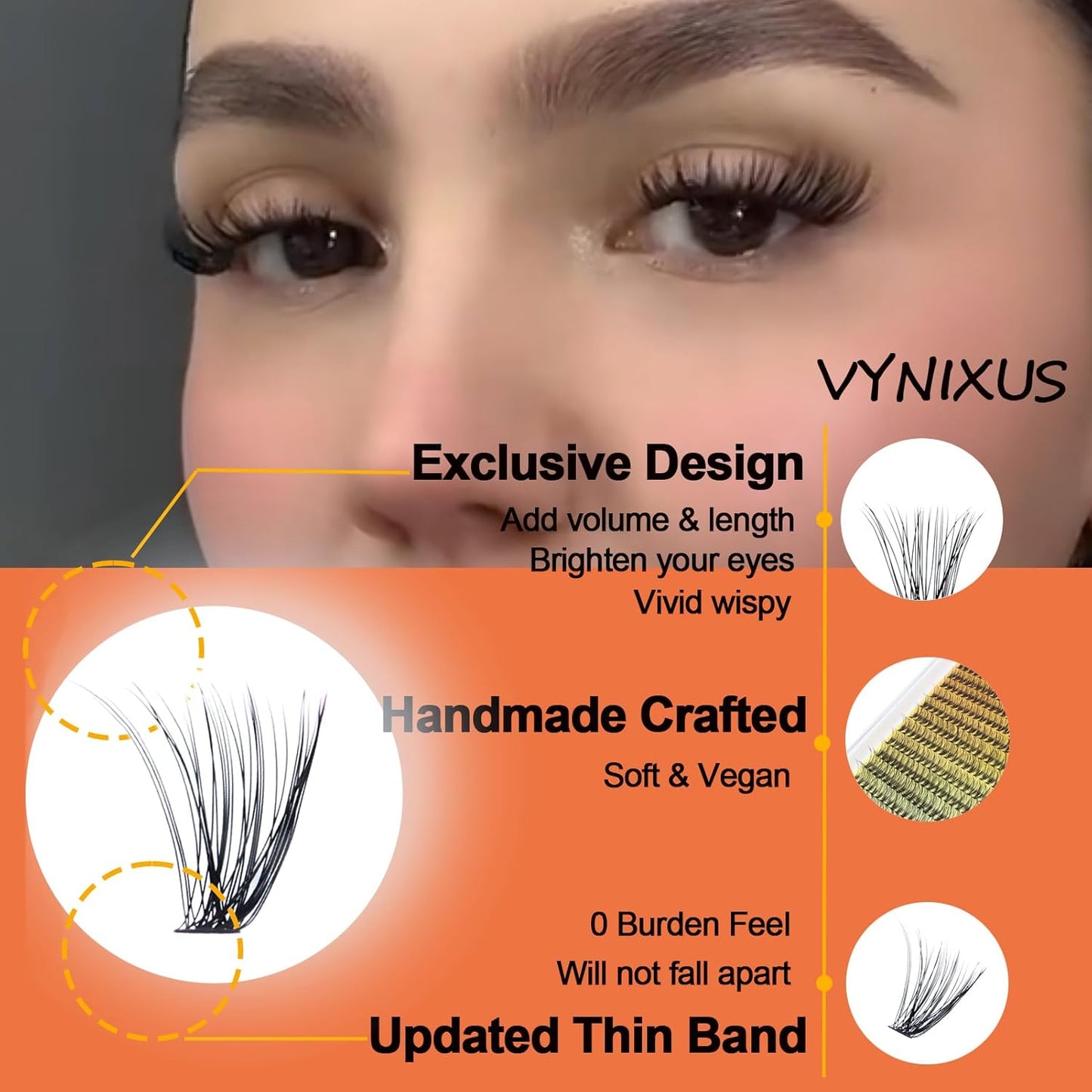 Lash Clusters Kit DIY Lash Extension Kit Eyelash Clusters with Lash Bond and Seal Waterproof Lash Glue Remover Tweezers Brush Cluster Eyelash Extensions Kit (Set 40D-0.07D-Mix8-16)