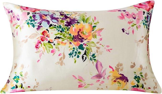 SLPBABY Silk Pillowcase for Hair and Skin with Hidden Zipper Print (King, Pattern5)