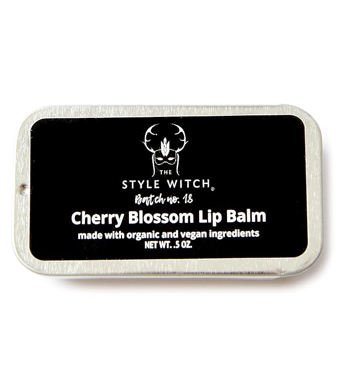 Cherry Blossom Lip Balm, Batch #18, Organic Ingredients, Vegan, Cruelty Free