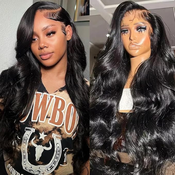 Body Wave Lace Front Wigs Human Hair Pre Plucked Glueless Wig 13x6 HD Lace Front Wigs Human Hair 200% Density Frontal HD Lace Wigs for Women 22 Inch