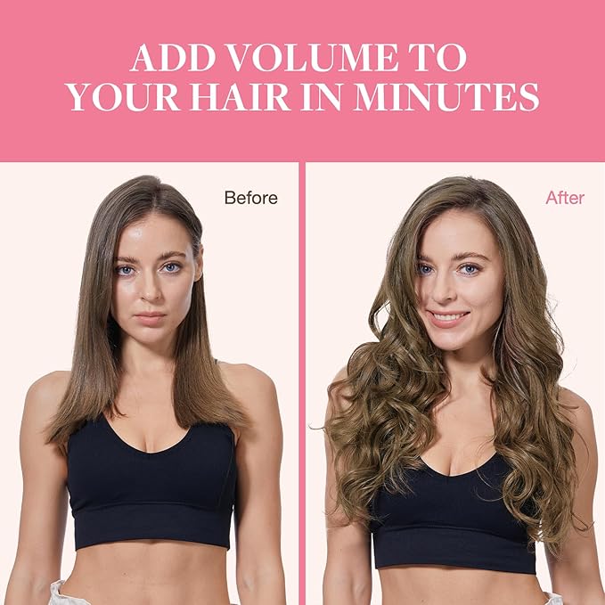 GOO GOO Clip in Hair Extensions Real Human Hair, Remy Human Hair Extensions Clip ins for Women, Natural Human Hair, 22inch 150g 9Pcs, 5 Light Ash Brown