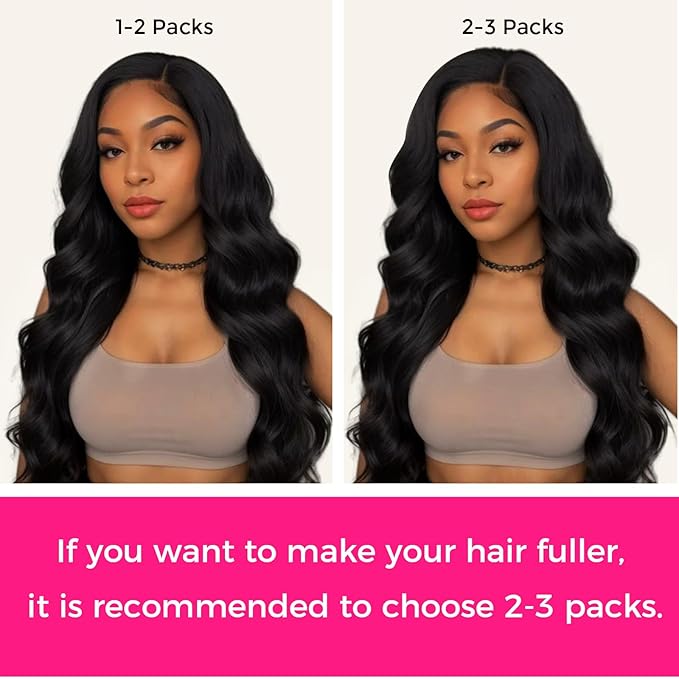 Lashey Seamless Clip in Hair Extensions Human Hair #1 Jet Black Body Wave 7pcs 110g 24 Inch Invisible PU Weft Clip in Hair Extensions Real Human Hair for Women