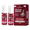 5% Minoxidil Foam for Women, Hair Regrowth Treatment for Thinning Hair and Hair Loss, Lightweight Non-Greasy Formula, Dermatologist Recommended, 2 × 60g (2-Month Supply)