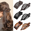6 PCS French Flat Hair Clips for Women, 2 Styles Lightweight Large Thick Hair Claw Clips for Long Hair, Strong Hold Styling Barrettes Accessories for Driving Yoga - Leopard1