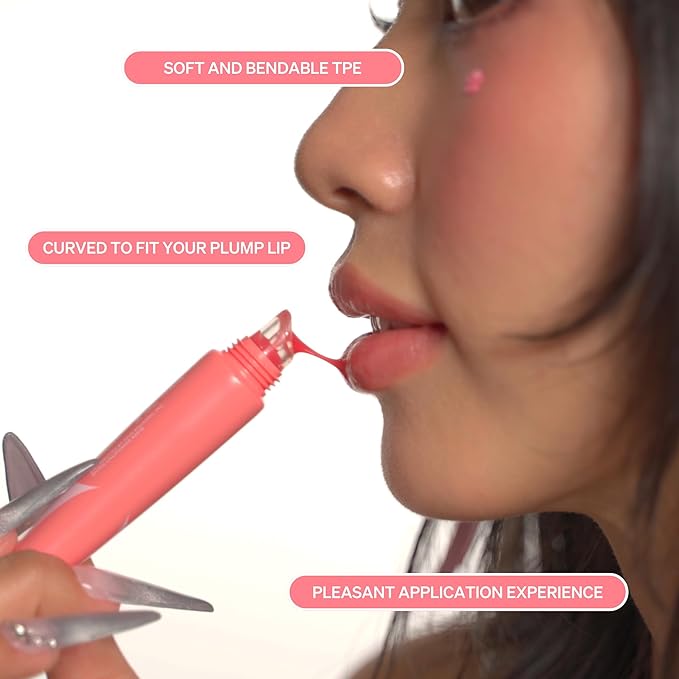 LipLock Jelly Serum for Dry Lips, Long-Lasting, Hydrating, Plumping, Glossy Mask with Rose PDRN, Carrot Collagen, Pillow Peptide, Moisturizing Tinted Lip Balm. (Peach Muse)