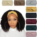 DRESHOW 8 Pack Headbands for Women Yoga Knotted Headbands Elastic Criss Cross Hair Accessories Sports Head Wrap Non Slip