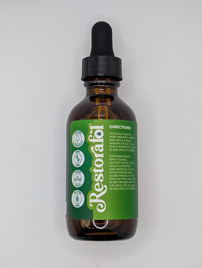 Clean Beauty Rosemary Hair Oil For Growth with Castor Oil Batana Oil Pumpkin Seed Oil Peppermint Oil Silica Biotin Collagen Keratin Saw Palmetto Horsetail Tea Tree Vit E Aloe Vera Jojoba (1 Pack)