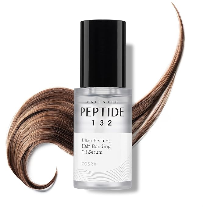 COSRX PEPTIDE 132 Hair Bonding Oil Serum, Travel Size Keratin Treatment for Frizzy, Damaged, Dry Hair – Repairs Split Ends, Adds Hair Gloss – For All Hair Types, Stocking Stuffers – 0.94 fl oz