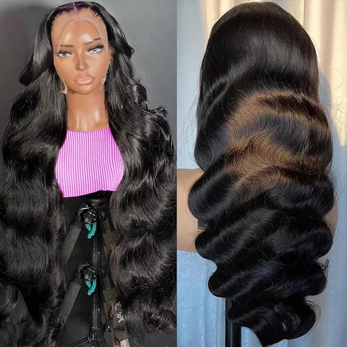 20 Inch Lace Front Wigs Human Hair 200 Density 13x6 HD Lace Front Wigs Human Hair Pre Plucked Glueless Wigs for Women Body Wave Wig