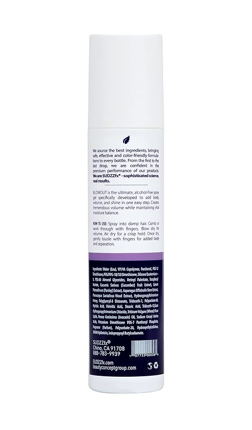 SUDZZFX LIFT Volumizing Gel, 8.5 Fl Oz (Formerly Zephyr) – Spray for Fine Hair Shine & Medium Hold – Thickening Formula for Men & Women