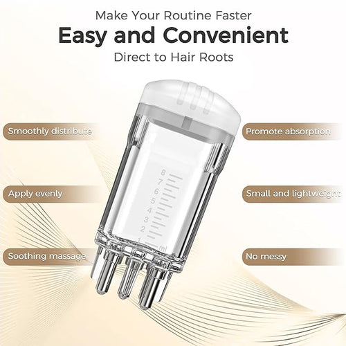 2 Pcs Minoxidil Applicator, Efficient Apply No Messy Hair Serum Applicator Small Minoxidil Applicator Tool, Hair Applicator Bottle Minoxidil Brush Scalp Applicator Comb Dedicated to Minoxidil