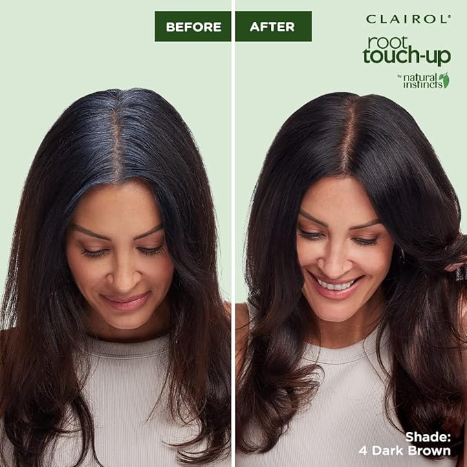 Clairol Root Touch-Up by Natural Instincts Permanent Hair Dye, 2 Black Hair Color, Pack of 1