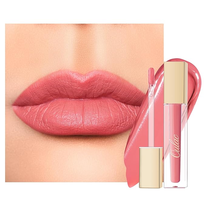 Oulac Pink Matte Lipstick for Women, Long Lasting Liquid Lip Stick High Impact Lip Gloss Full Coverage Lip Makeup with Vitamin E Waterproof Formula,Vegan M30