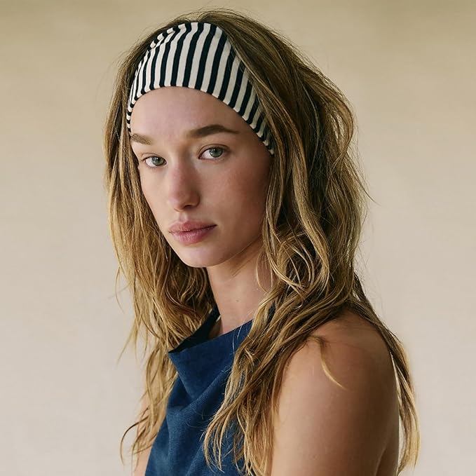 4PACK Stretchy Striped Headband For Women Elastic Wide Hairbands For Yoga Hair Wraps Bohemian Hair Accessories