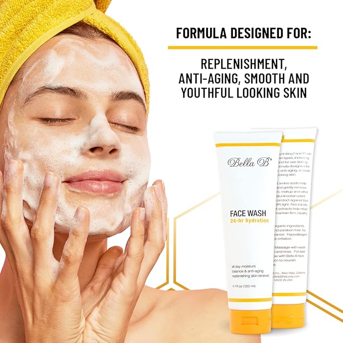 Bella B Gift Set - Face Wash 4.1oz and Face Lotion 3.4oz