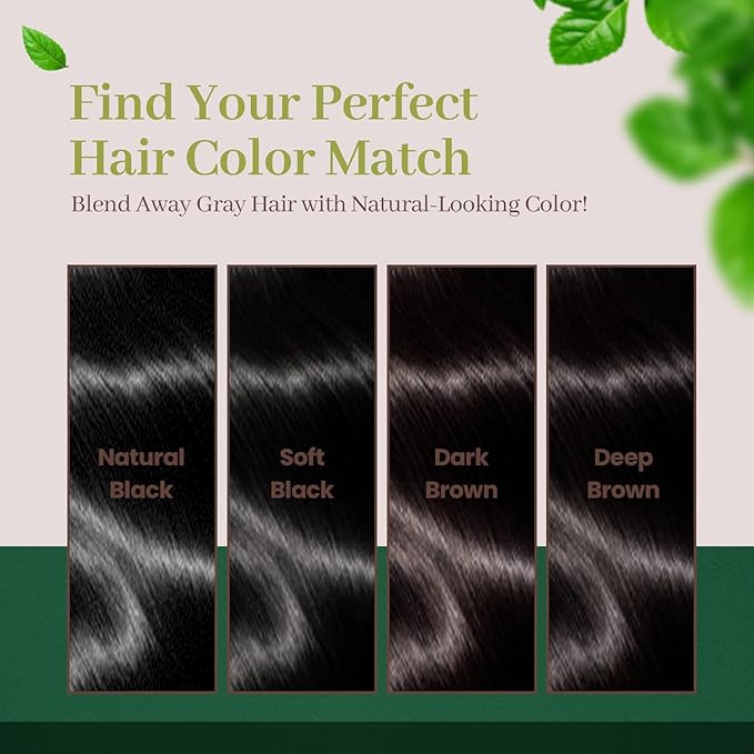 Dongsung Herb Speedy Color Cream (Soft Black, 3 Pack), PPD-Free Ammonia-Free Vegan Gray Coverage Hair Dye with Sun Protection, Odorless, Gentle for Sensitive Scalp, No Eye or Scalp Irritation