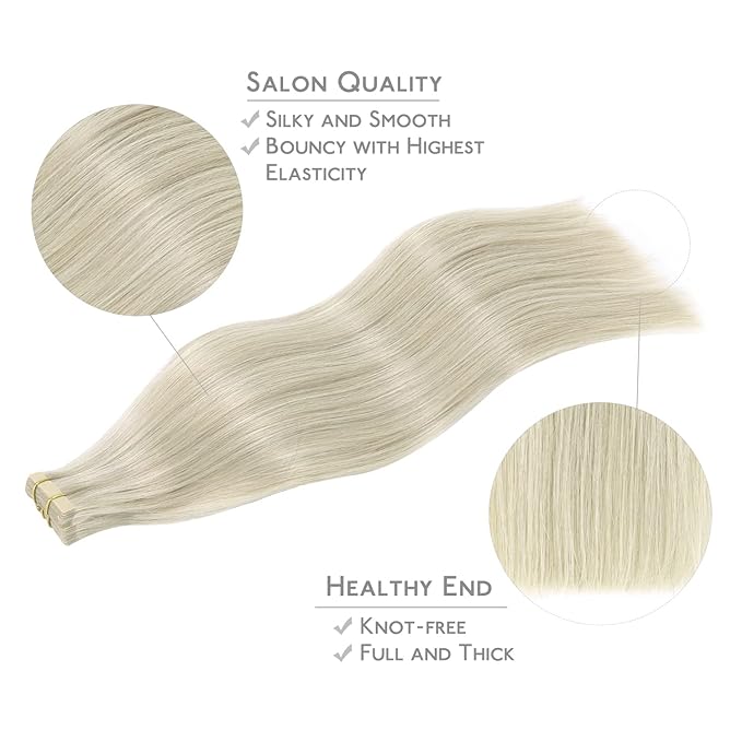 WENNALIFE Tape in Hair Extensions Human Hair,