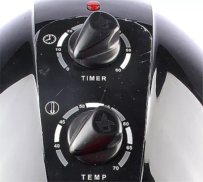 Black,A,Wall Mounted Hair Dryer,Fast Hair Drying Low Noise,Timer 0-60 Min,Steamer Hat Deep Conditioning Heat Steaming Salon Equipment Hooded Machine Used in Hair Processor