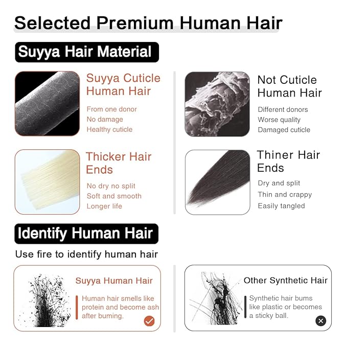 SUYYA Tape in Hair Extensions Human Hair Platinum Blonde 14 Inch 40g/pack 20pcs Straight Seamless Skin Weft Tape in Real Human Hair Extensions(14inch #60)