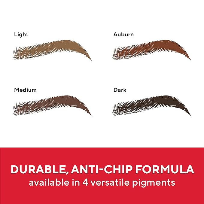 Mirabella Ultra Fine Brow Pencil, Anti-Chip Waterproof Eyebrow Pencil - Smudgeproof, Blendable & Retractable Eyebrow Pencil to Define and Fill In Brows Naturally - Light