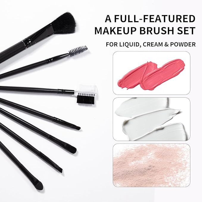 Makeup Kit For Girls Teens Women, Makeup Set, Makeup Present, Includes Eyeshadow Palette, Foundation, Eyebrow Pencil, Eyeliner, Lip Gloss, Counter Stick, Makeup Brush Set Bag & Sponge