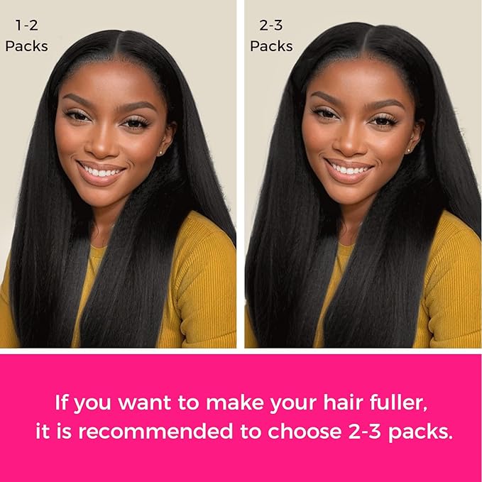 Lashey Seamless Clip in Hair Extensions Human Hair 130g 18 Inch 9pcs #1 Jet Black Light Yaki Straight Full Pack Clip in Hair Extensions for Women