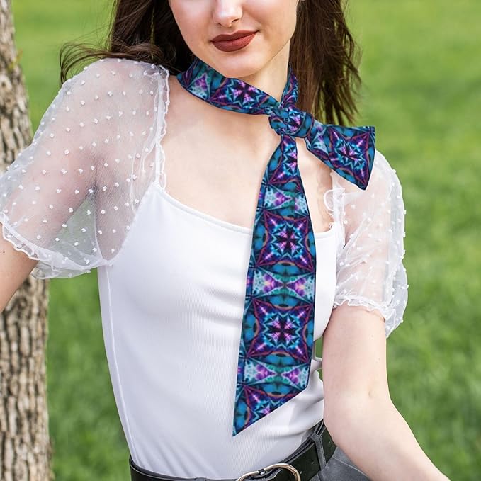 Headband Tie Dye Art Head Band for Women Girls Lady, Lovely Neck Scarves Sports Fitness Spa Sweat Band Headbands Adjustable Head Wrap Neck Decor