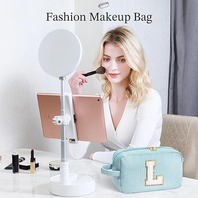 YOOLIFE Birthday Gifts for Mom, Mom Gifts from Daughter, Mother In Law Gifts, Mama Gift Idea, Personalized Gifts for Women, Initial Makeup Bag for Women Z