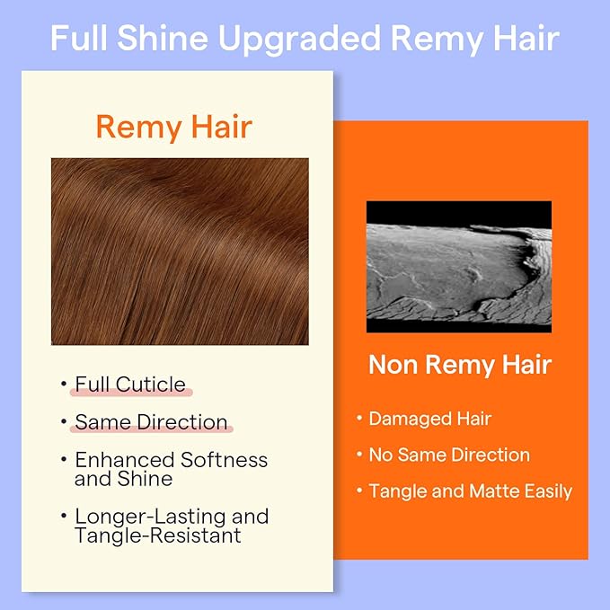 Full Shine Human Hair Extensions Clip ins Auburn Clip in Hair Extensions Real Human Hair Strawberry Blonde Straight Invisible Remy Hair 22 Inch 7 Pcs 120 G
