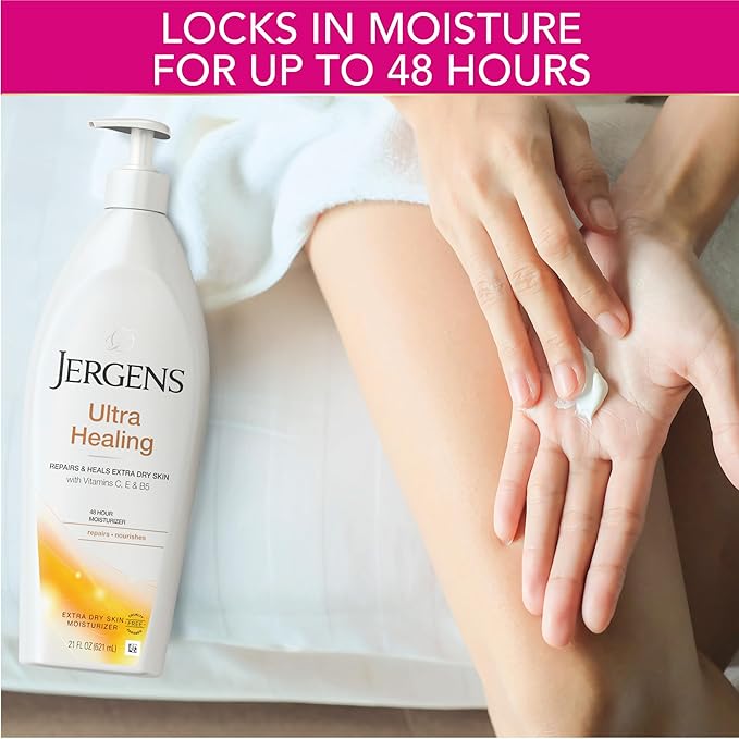 Jergens Ultra Healing Dry Skin Moisturizer, White 21 Fl Oz