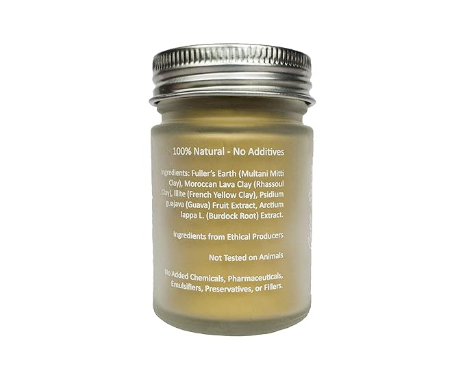 100% Natural Vitamin B Clay Exfoliating Face Mask 120g All Clay & No Water