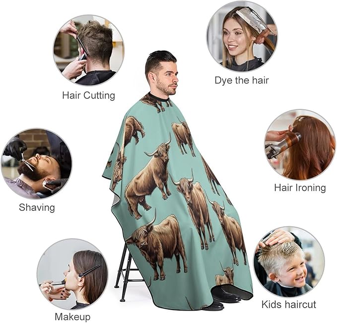 Barber Cape Waterproof Lining Anti Static Design for Salons/Home Use