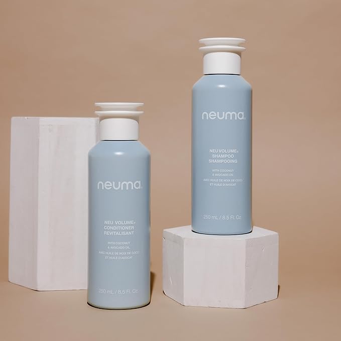 Neuma Neu Volume Shampoo 8.5 Fl. Oz. Fennel, Ylang Ylang, Patchouli, and Vanilla Scent, Sulfate Free Shampoo