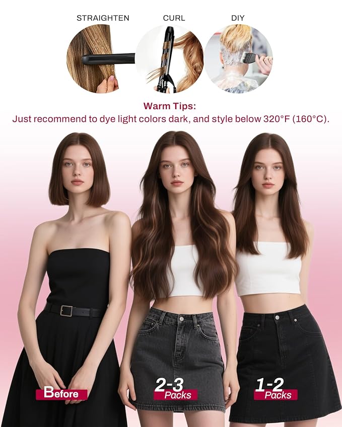Moresoo Clip in Hair Extensions Real Human Hair Double Weft Human Hair Clip in Extensions Straight Balayage Ombre Light Brown Mixed with Golden Blonde 5pcs 80g 22inch